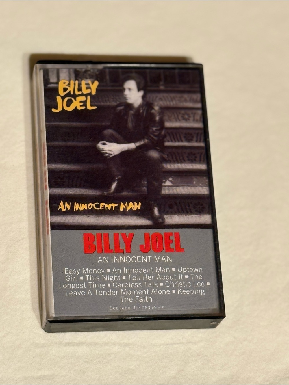 American Vintage Billy Joel Cassette - Black, Red, Yellow